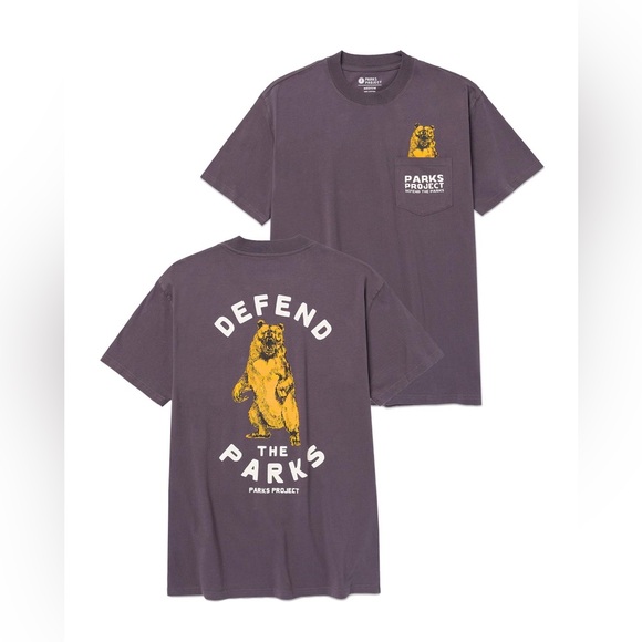 Parks Project Other - Parks Project Gray Bear Pocket Tee
